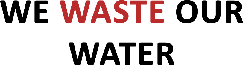 we waste our water